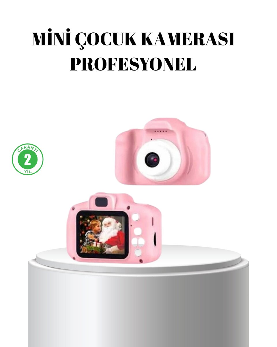 Pembe Mini 1080p HD Çocuk Kamera – 8MP, Video Kaydı,TF Kart Destekli Pembe Mini 1080p HD Çocuk Kamera – 8MP, Video Kaydı,TF Kart Destekli