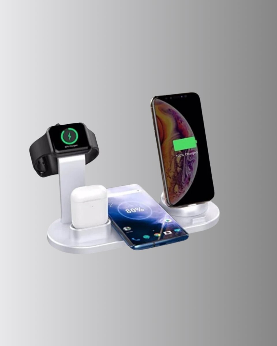 Kablosuz Şarj İstasyonu 4’ü 1 Arada iPhone Watch ve AirPods Uyumlu Kablosuz Şarj İstasyonu 4’ü 1 Arada iPhone Watch ve AirPods Uyumlu