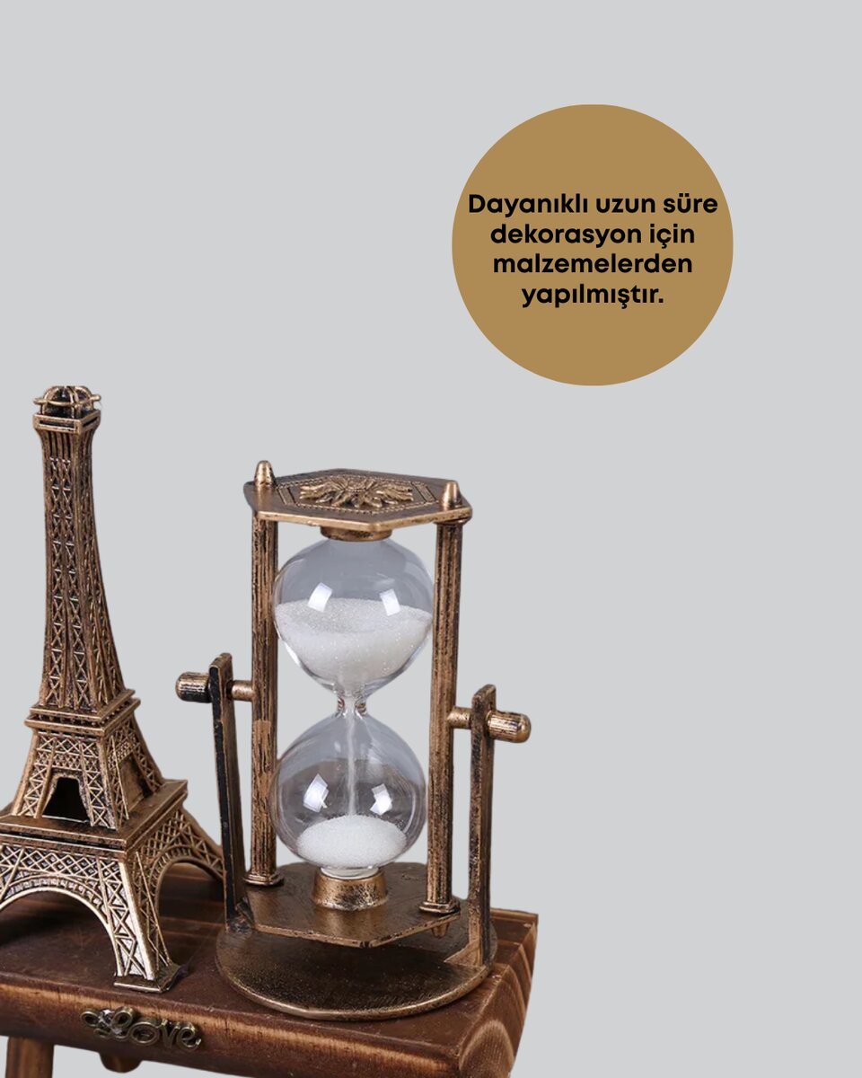 Ev, Ofis ve Kafeler İçin Retro Ahşap Kum Saati Dekorasyonu Ev, Ofis ve Kafeler İçin Retro Ahşap Kum Saati Dekorasyonu