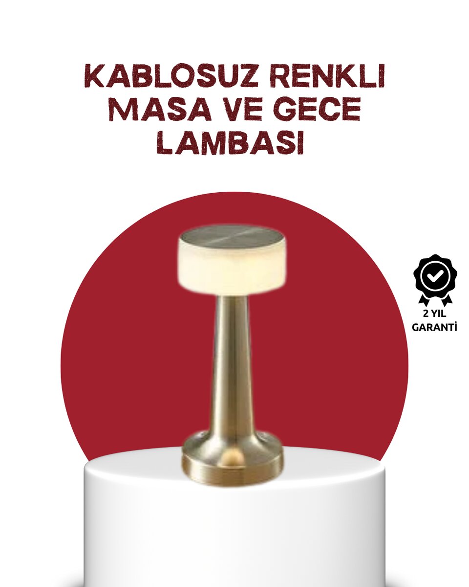 Şarj Edilebilir LED Masa Lambası – USB Girişli, Metal Yapı Şarj Edilebilir LED Masa Lambası – USB Girişli, Metal Yapı