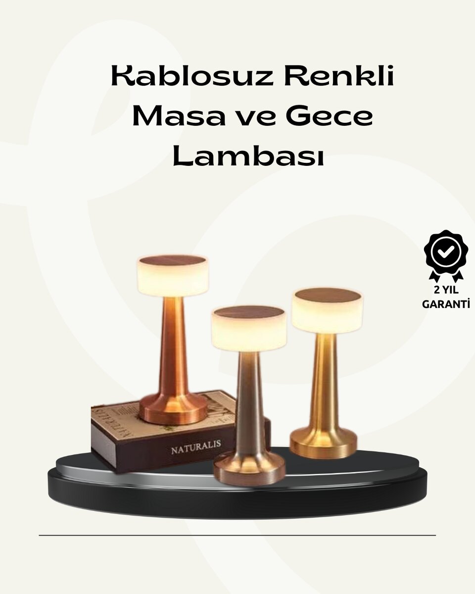 Modern USB'li Kablosuz Masa Lambası – Minimalist Tasarım, 3 Farklı Parlaklık Modern USB'li Kablosuz Masa Lambası – Minimalist Tasarım, 3 Farklı Parlaklık