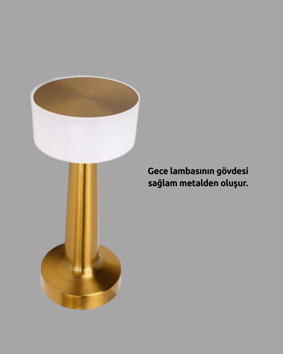 Modern USB'li Kablosuz Masa Lambası – Minimalist Tasarım, 3 Farklı Parlaklık Modern USB'li Kablosuz Masa Lambası – Minimalist Tasarım, 3 Farklı Parlaklık