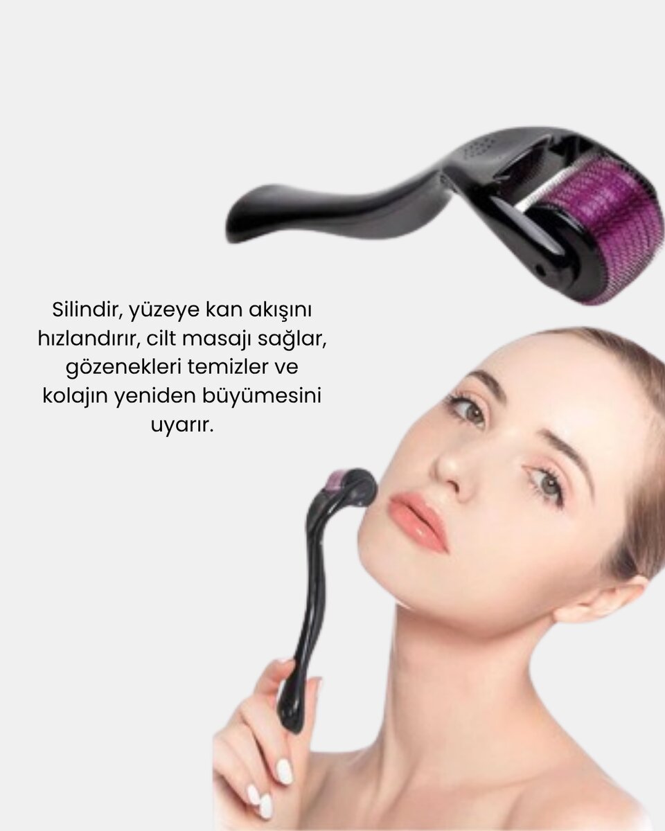Derma Roller Titanyum İğneli Cilt Yenileyici – Akne, Kırışıklık ve Leke Karşıtı Derma Roller Titanyum İğneli Cilt Yenileyici – Akne, Kırışıklık ve Leke Karşıtı