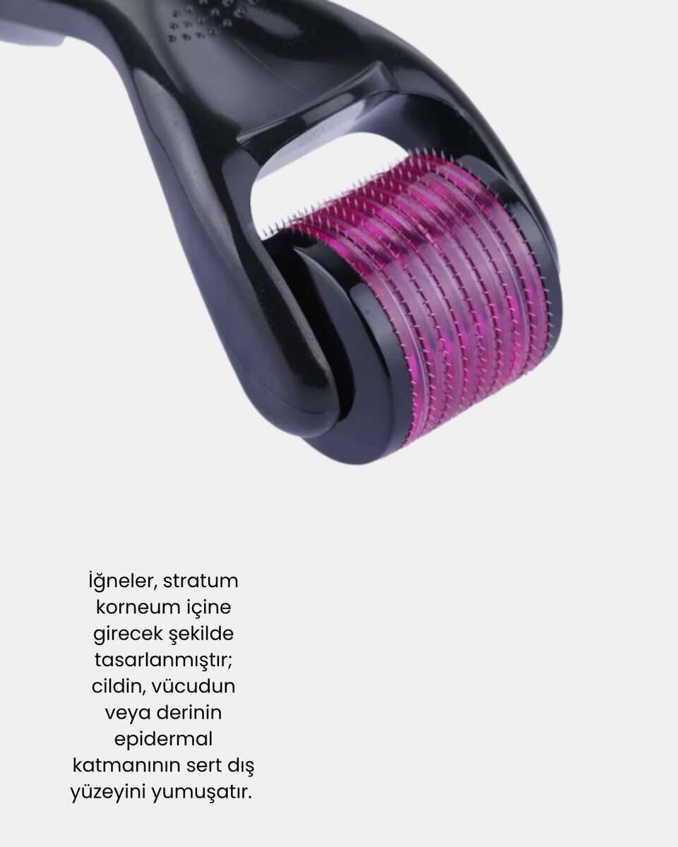 Derma Roller Titanyum İğneli Cilt Yenileyici – Akne, Kırışıklık ve Leke Karşıtı Derma Roller Titanyum İğneli Cilt Yenileyici – Akne, Kırışıklık ve Leke Karşıtı