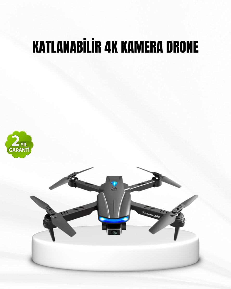 Wi-Fi Bağlantılı 4K Drone Katlanabilir ve 360° Takla Özellikli Wi-Fi Bağlantılı 4K Drone Katlanabilir ve 360° Takla Özellikli