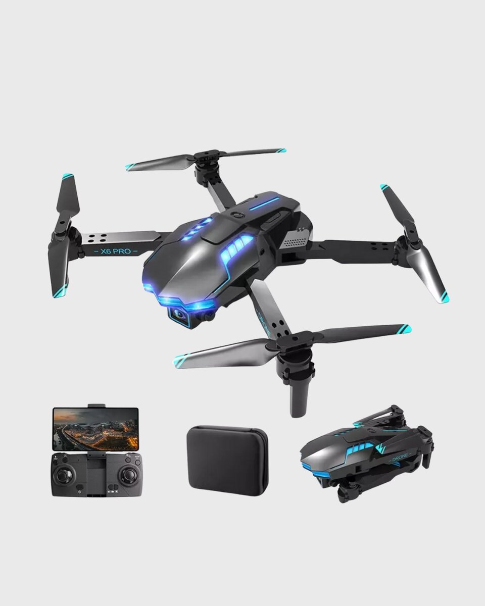 Wi-Fi Bağlantılı 4K Drone Katlanabilir ve 360° Takla Özellikli Wi-Fi Bağlantılı 4K Drone Katlanabilir ve 360° Takla Özellikli