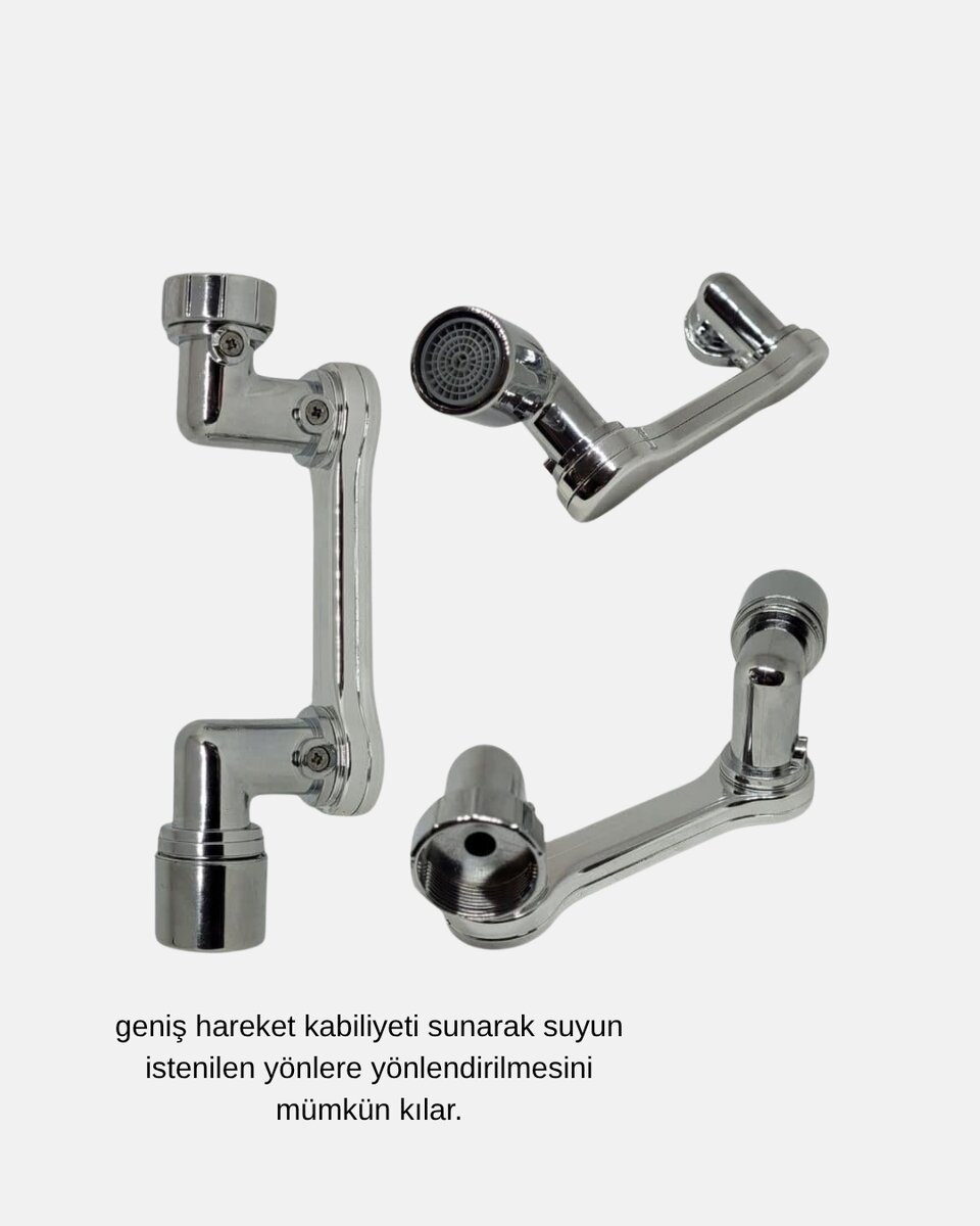 Dönebilir Musluk Başlığı – Lavabo Temizliği ve El-Yüz Yıkamada Maksimum Rahatlık