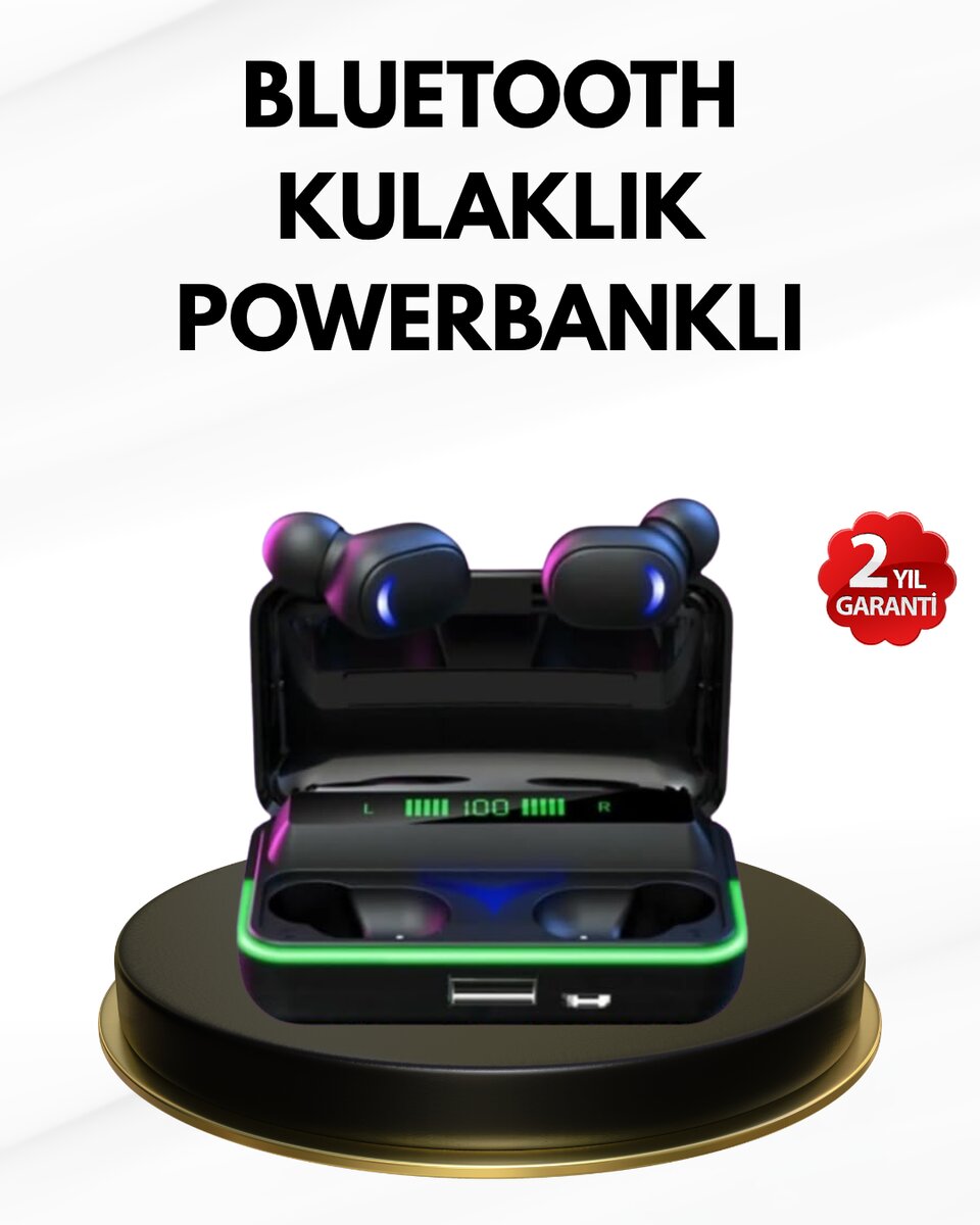 E10 Kablosuz Bluetooth Kulaklık – 3D Ses, Powerbank Şarj Kutusu E10 Kablosuz Bluetooth Kulaklık – 3D Ses, Powerbank Şarj Kutusu