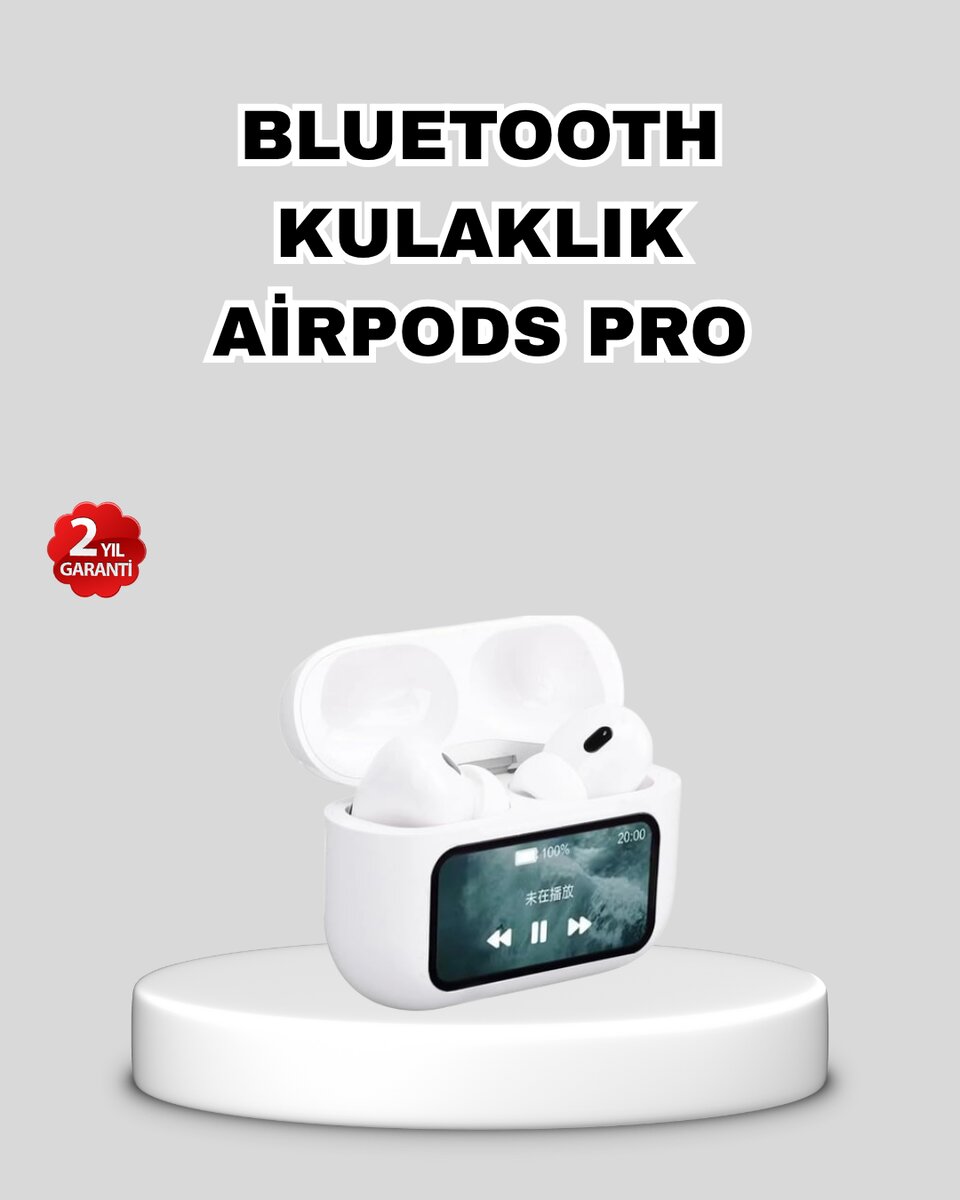 Dokunmatik Ekranlı Bluetooth Kulaklık – ANC, Suya Dayanıklı, Powerbank Kutulu Dokunmatik Ekranlı Bluetooth Kulaklık – ANC, Suya Dayanıklı, Powerbank Kutulu