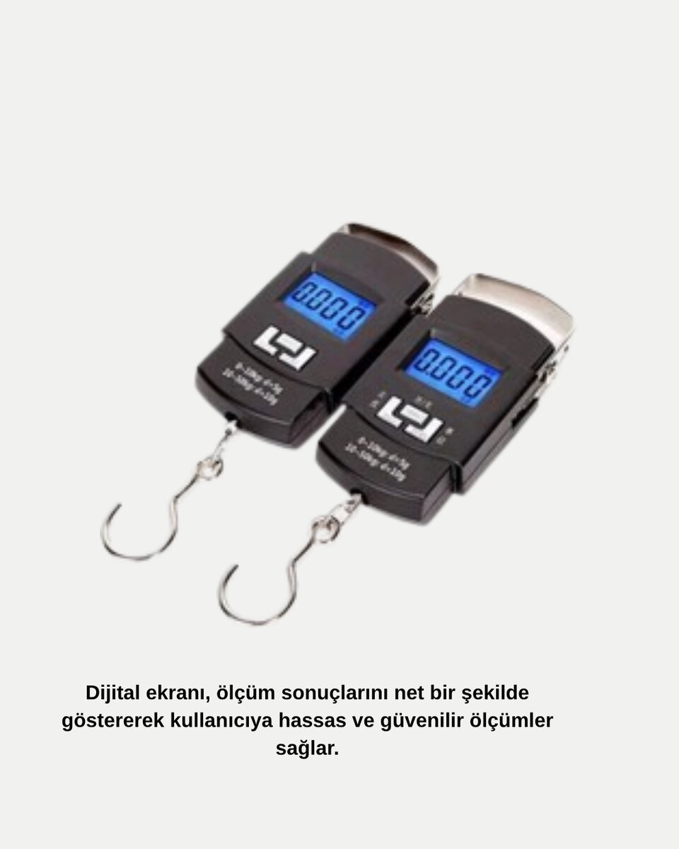 Dijital El Kantarı – 50 Kg Taşıma Kapasiteli, Taşınabilir Hassas Tartı Dijital El Kantarı – 50 Kg Taşıma Kapasiteli, Taşınabilir Hassas Tartı