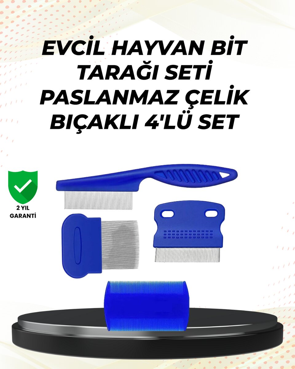 4 Parçalı Evcil Hayvan Tarak Seti – Paslanmaz Çelik Dişli, Ergonomik Saplı 4 Parçalı Evcil Hayvan Tarak Seti – Paslanmaz Çelik Dişli, Ergonomik Saplı