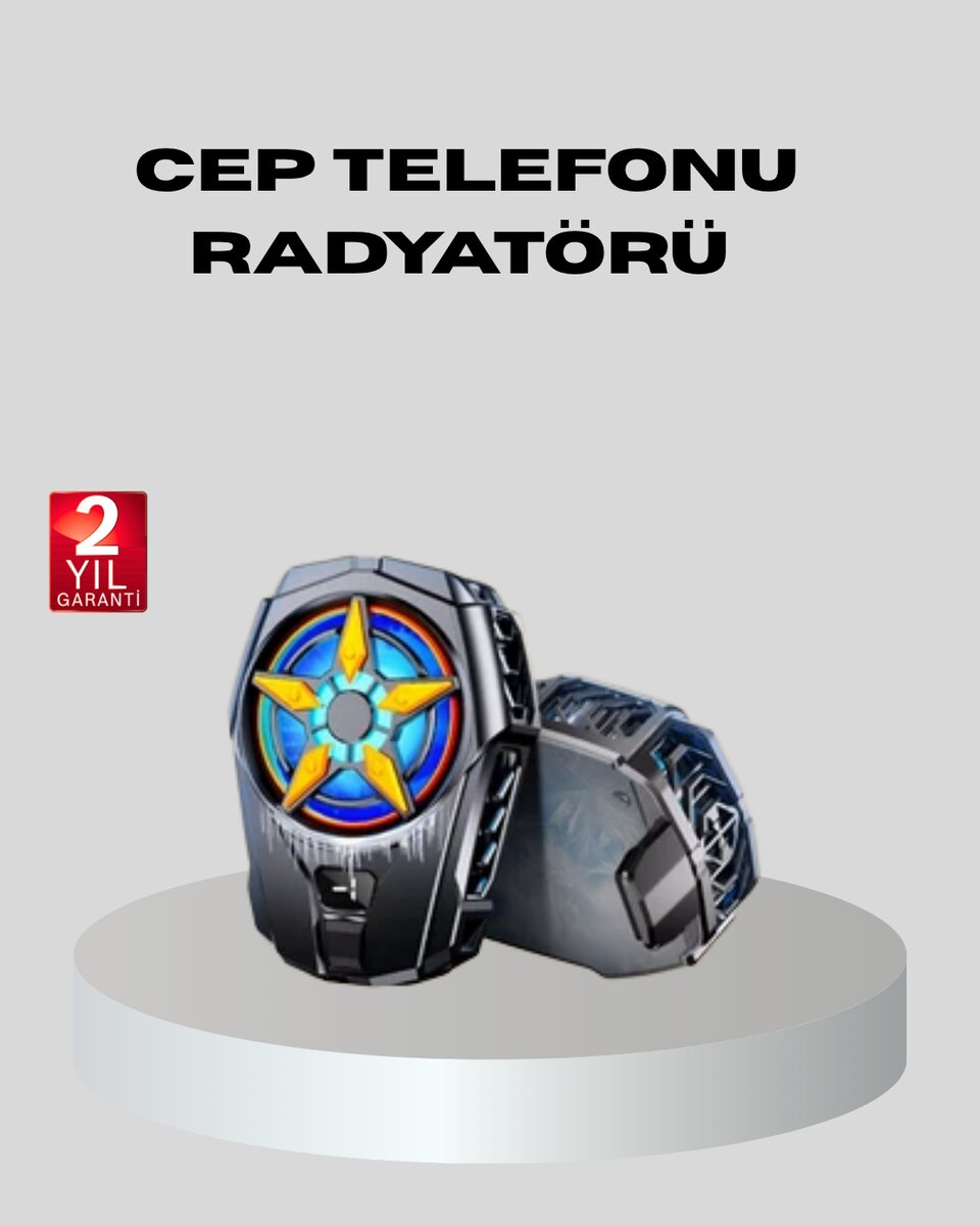 Telefon Soğutucu Radyatör Type-C Bağlantılı 2 Kademeli Dijital Kontrollü Telefon Soğutucu Radyatör Type-C Bağlantılı 2 Kademeli Dijital Kontrollü