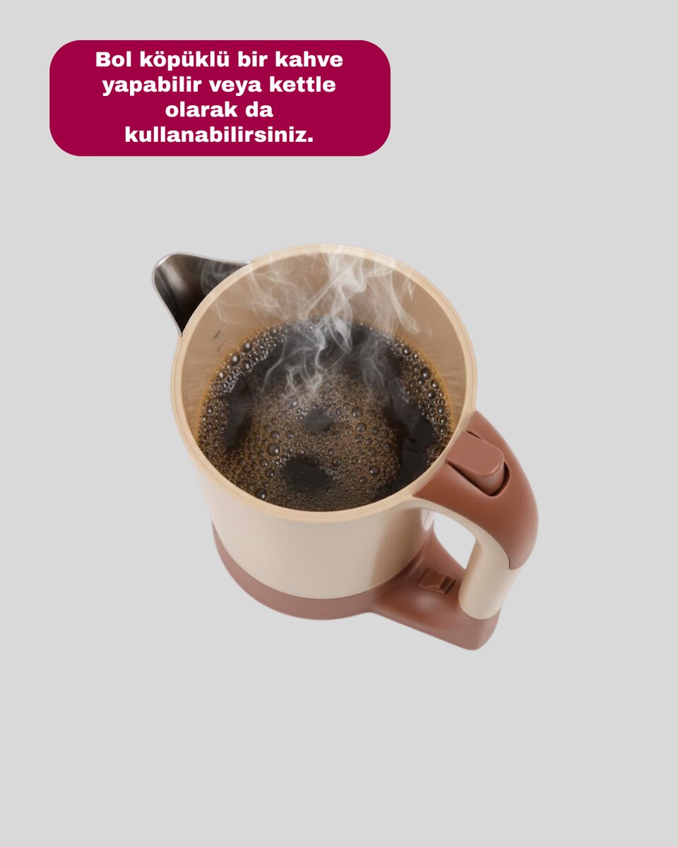 Mini Türk Kahvesi Makinesi Kettle Fonksiyonlu Mini Türk Kahvesi Makinesi Kettle Fonksiyonlu