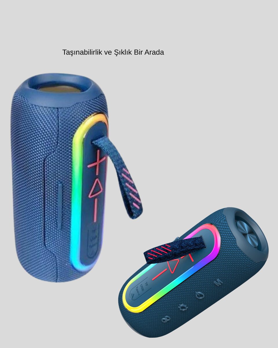 Mini Mavi Bluetooth Hoparlör Şık Görünüm ve Taşınabilir Güçlü Ses Mini Mavi Bluetooth Hoparlör Şık Görünüm ve Taşınabilir Güçlü Ses