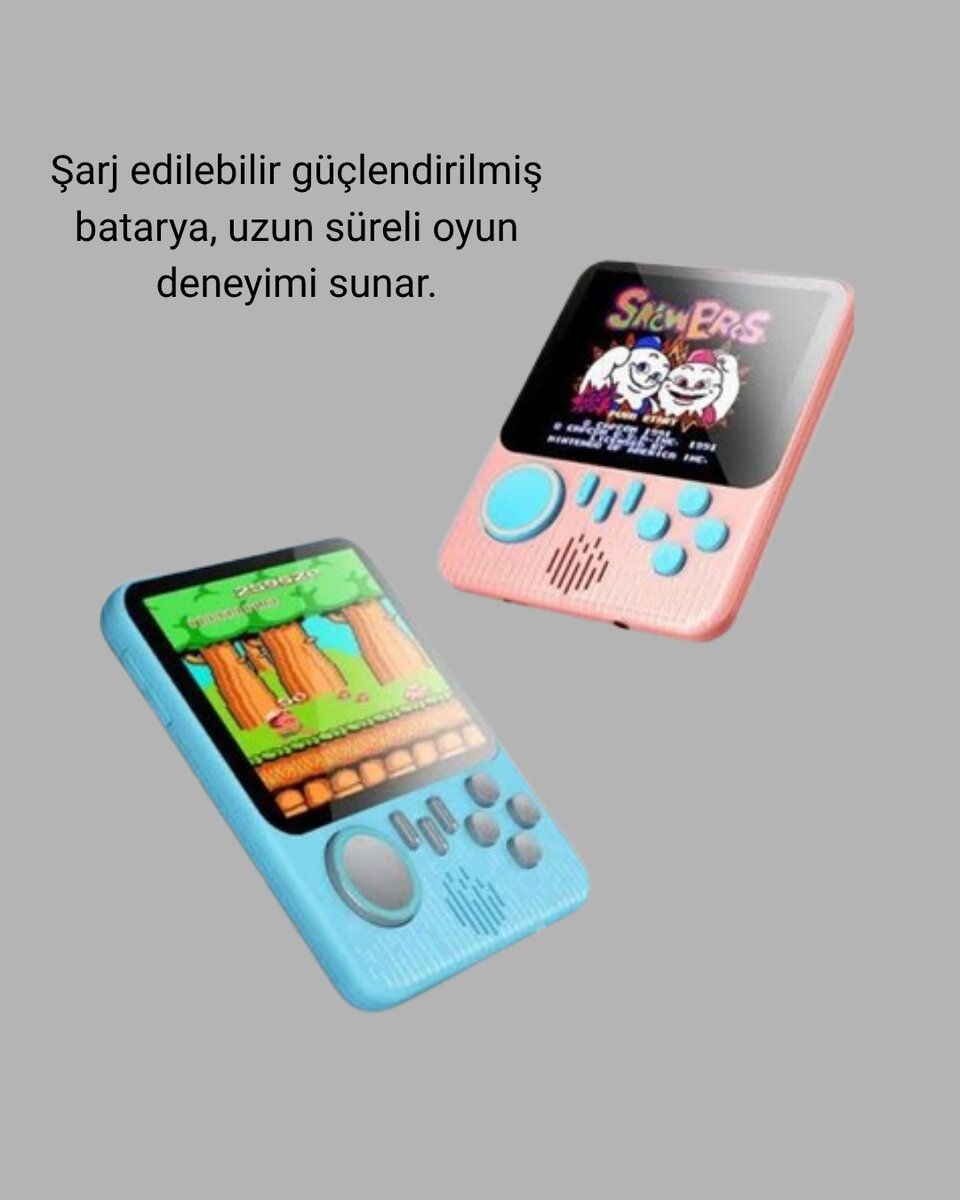 666 Oyunlu Retro Mini Oyun Konsolu – 3.5" LCD Ekran ve Çift Kişilik Oyun 666 Oyunlu Retro Mini Oyun Konsolu – 3.5" LCD Ekran ve Çift Kişilik Oyun