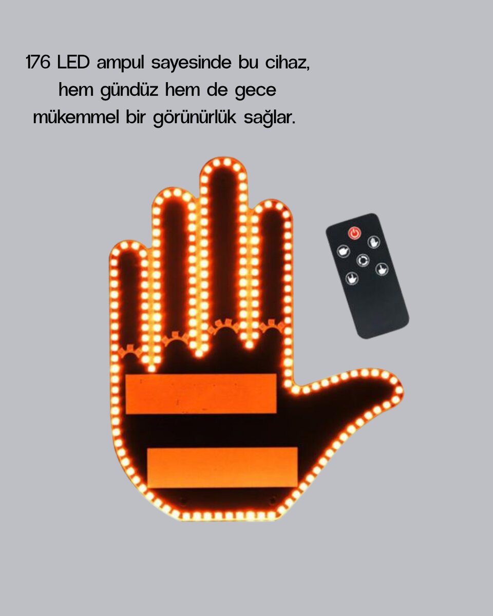 El Hareketiyle Kontrol Edilen 176 LED Amber Güvenlik Lambası El Hareketiyle Kontrol Edilen 176 LED Amber Güvenlik Lambası