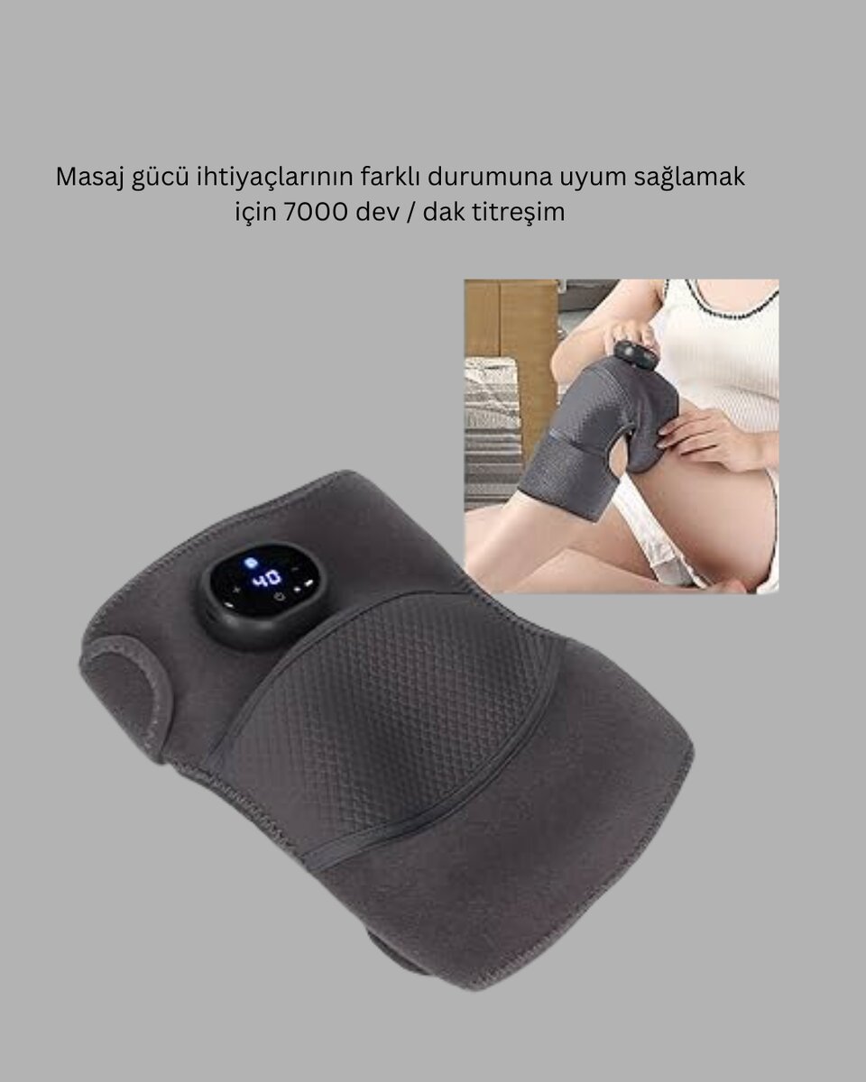 3 Seviyeli Titreşimli Isıtmalı Diz Bakım Masaj Cihazı 3 Seviyeli Titreşimli Isıtmalı Diz Bakım Masaj Cihazı
