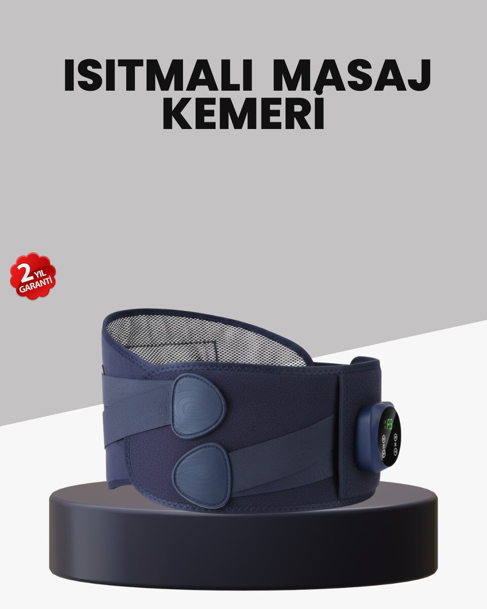 Titreşimli Masajlı Bel Kemeri Isıtmalı Destekli Titreşimli Masajlı Bel Kemeri Isıtmalı Destekli