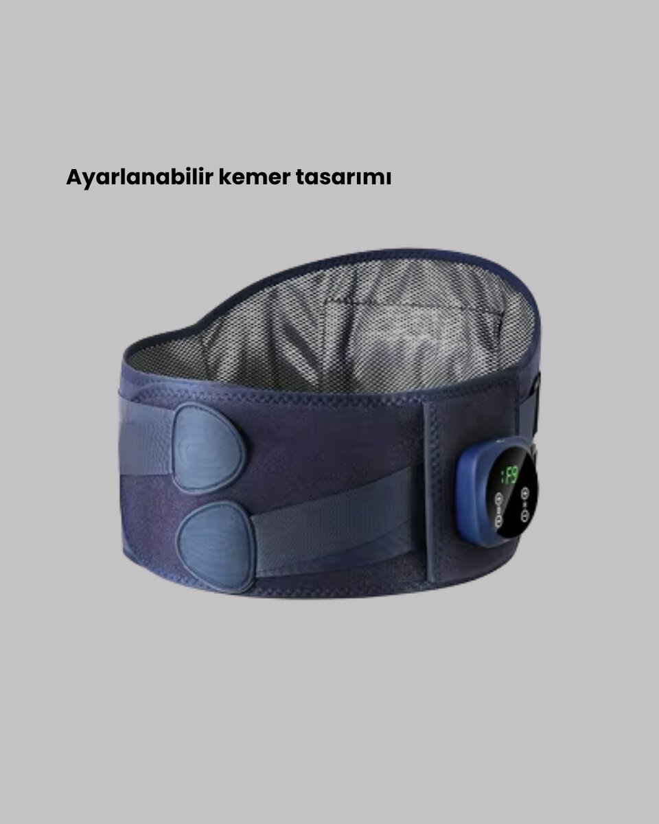 Isıtmalı Masajlı Bel Destek Kemeri Ev Tipi Kullanım