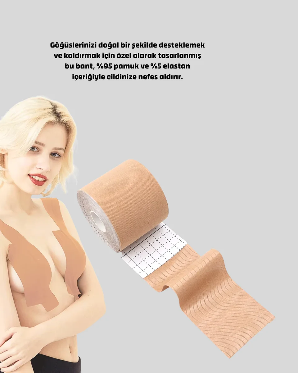 Görünmez Destekleyici Göğüs Bandı – Askısız ve Sırtı Açık Kıyafetler İçin