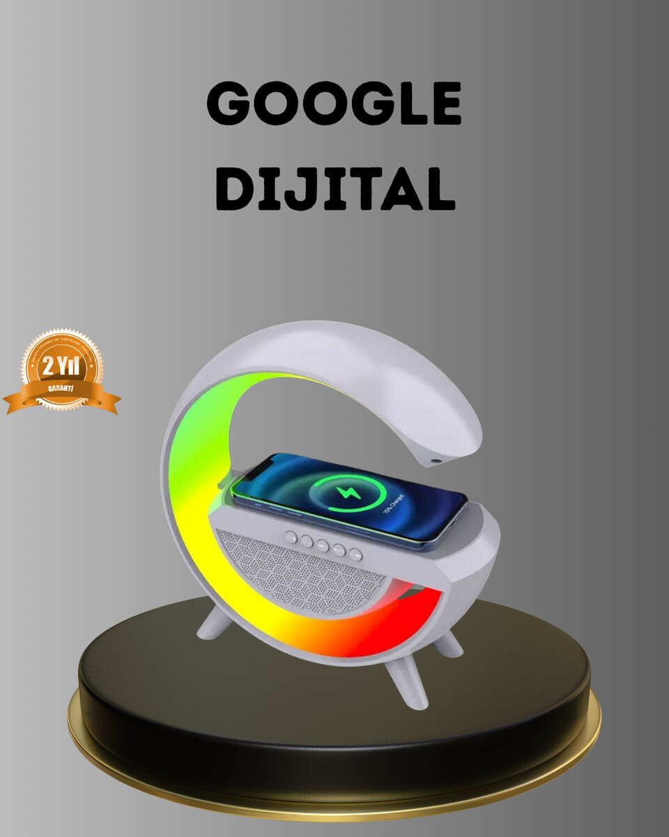 Bluetooth 5.0 Hoparlör – Kablosuz Şarj, RGB Gece Lambası ve FM Radyo Bluetooth 5.0 Hoparlör – Kablosuz Şarj, RGB Gece Lambası ve FM Radyo