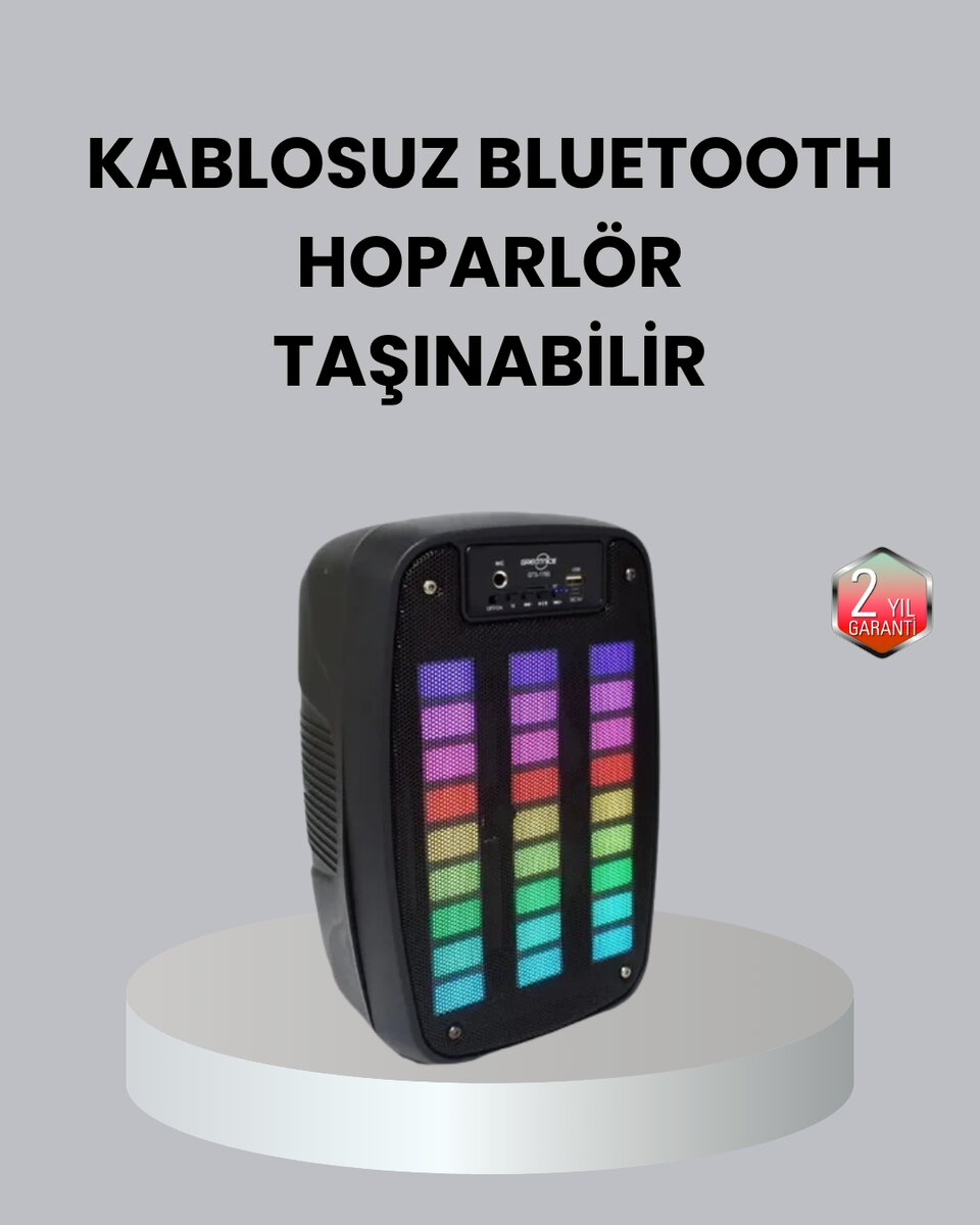Kablosuz Bluetooth Müzik Cihazı – 2 Saat Batarya Süresi, Şık ve Taşınabilir