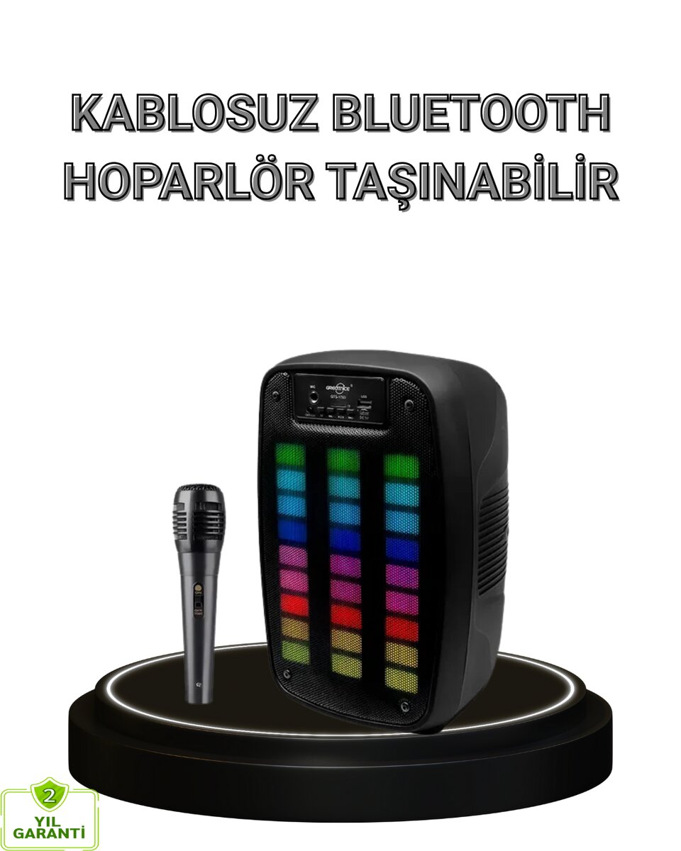 Bluetooth Hoparlör – Kablosuz Bağlantı, 2 Saat Müzik Süresi Bluetooth Hoparlör – Kablosuz Bağlantı, 2 Saat Müzik Süresi