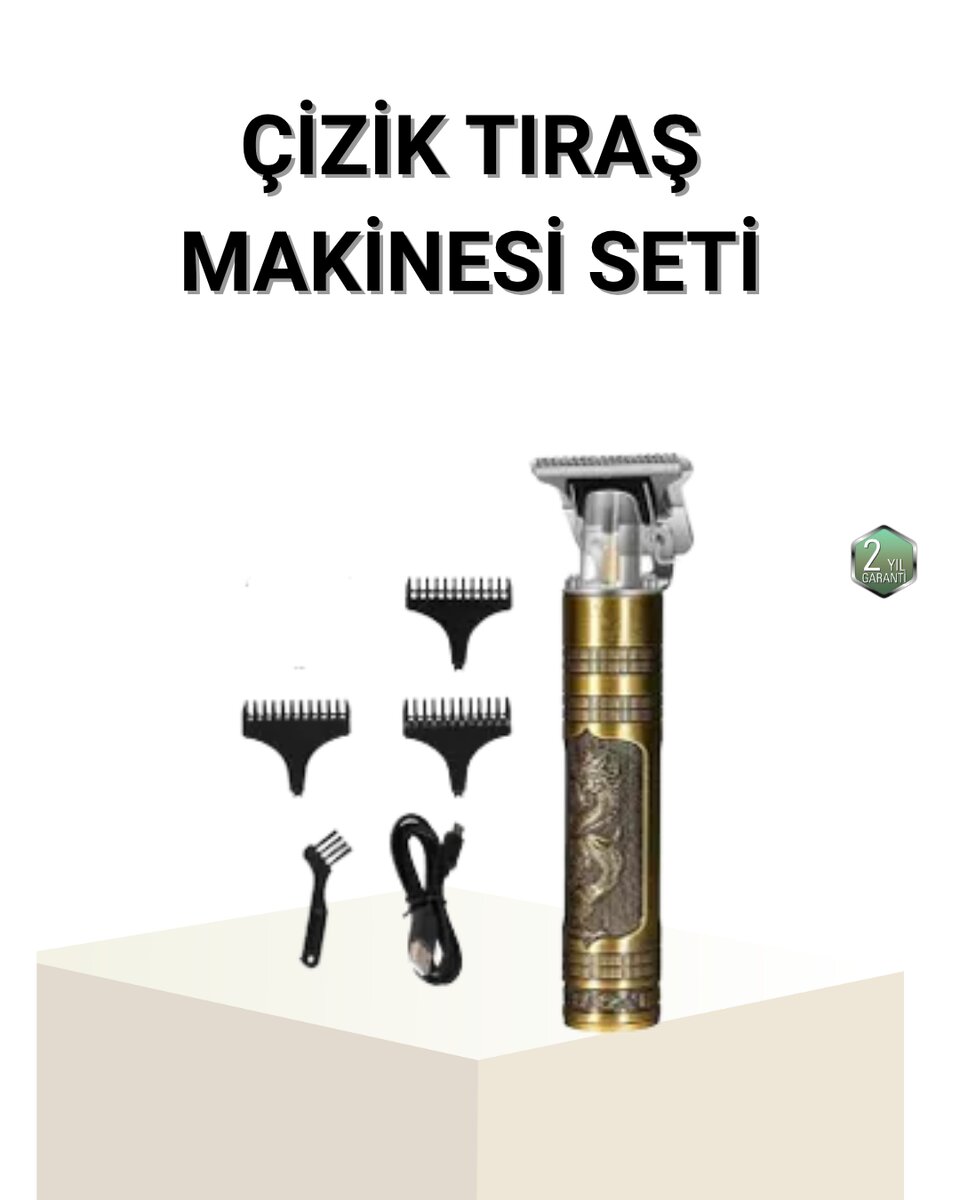 T Bıçaklı Profesyonel Çizik Tıraş Makinesi Seti – 120 Dakika Kullanım, Şarjlı & Kablolu T Bıçaklı Profesyonel Çizik Tıraş Makinesi Seti – 120 Dakika Kullanım, Şarjlı & Kablolu