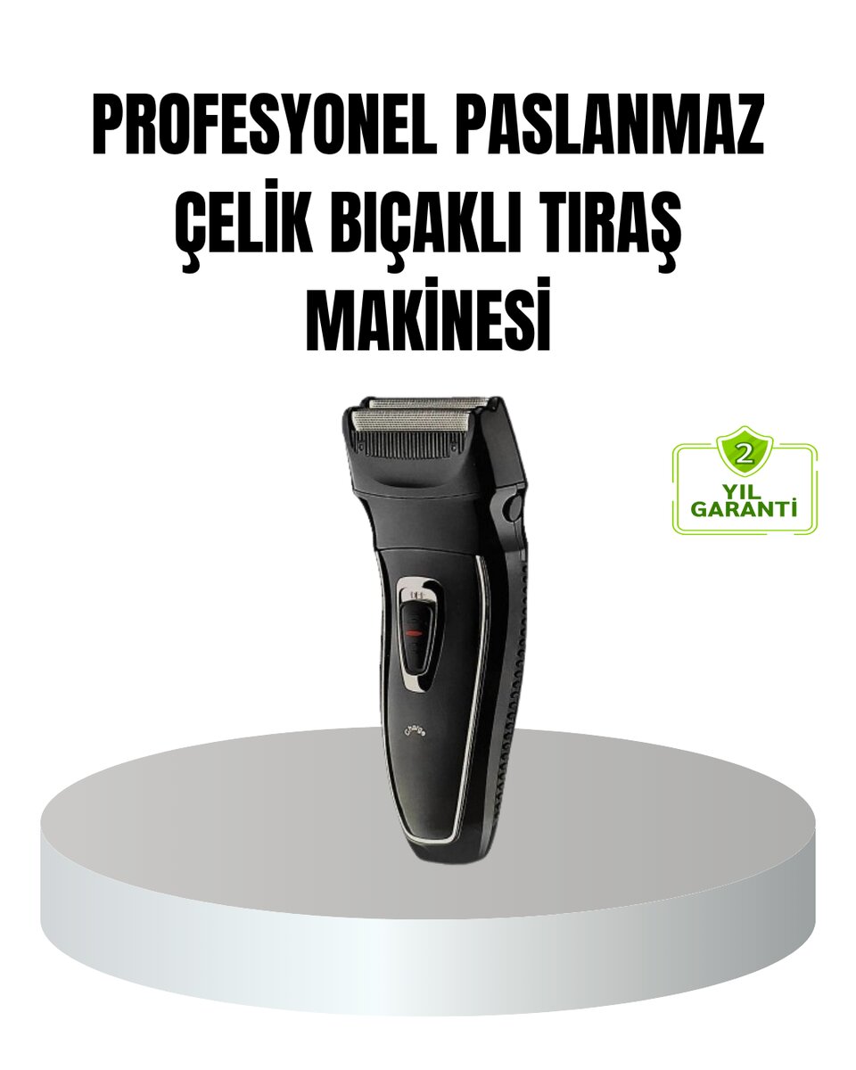 Profesyonel Şarjlı Saç ve Sakal Tıraş Makinesi – Çelik Bıçaklı, Ayarlanabilir Başlıklı, Kablosuz Profesyonel Şarjlı Saç ve Sakal Tıraş Makinesi – Çelik Bıçaklı, Ayarlanabilir Başlıklı, Kablosuz