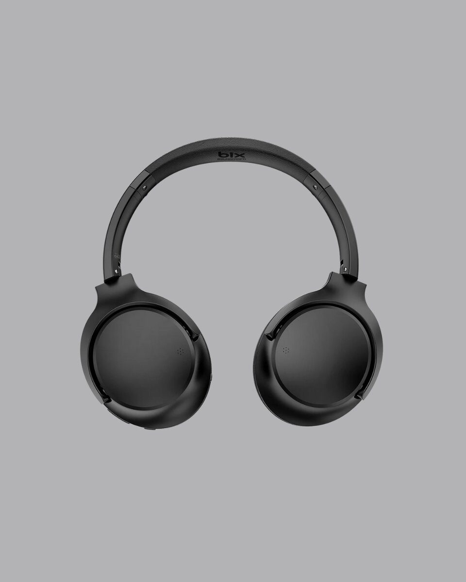 Bluetooth 5.0 Siyah Kablosuz Kulaklık 18 Saat Batarya Katlanabilir Tasarım