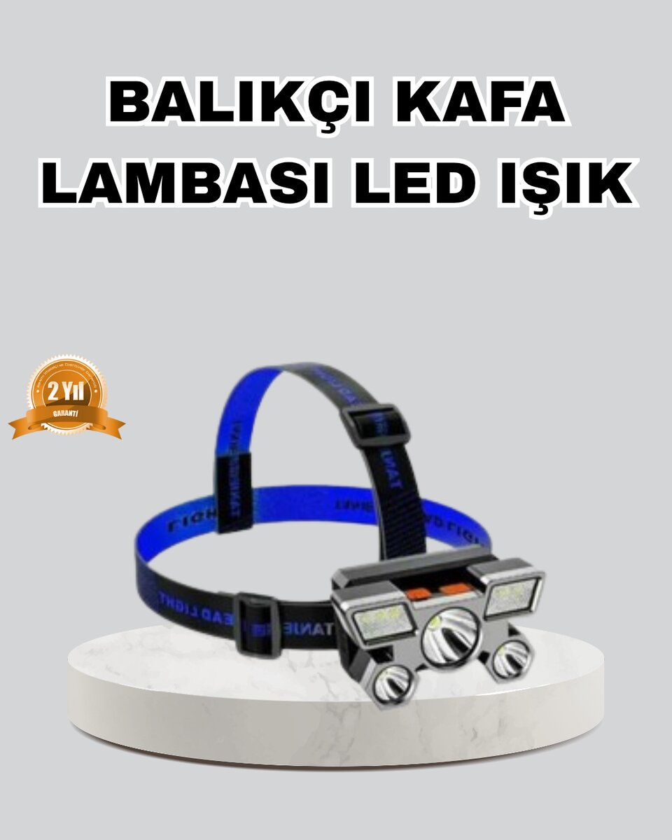 Outdoor ve Gece Balıkçılığı İçin LED Kafa Lambası – USB Şarjlı, 60° Ayarlanabilir Far Outdoor ve Gece Balıkçılığı İçin LED Kafa Lambası – USB Şarjlı, 60° Ayarlanabilir Far