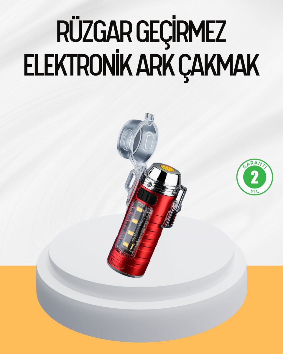 Çok Fonksiyonlu Elektrikli Çakmak El Feneri Özellikli Çok Fonksiyonlu Elektrikli Çakmak El Feneri Özellikli