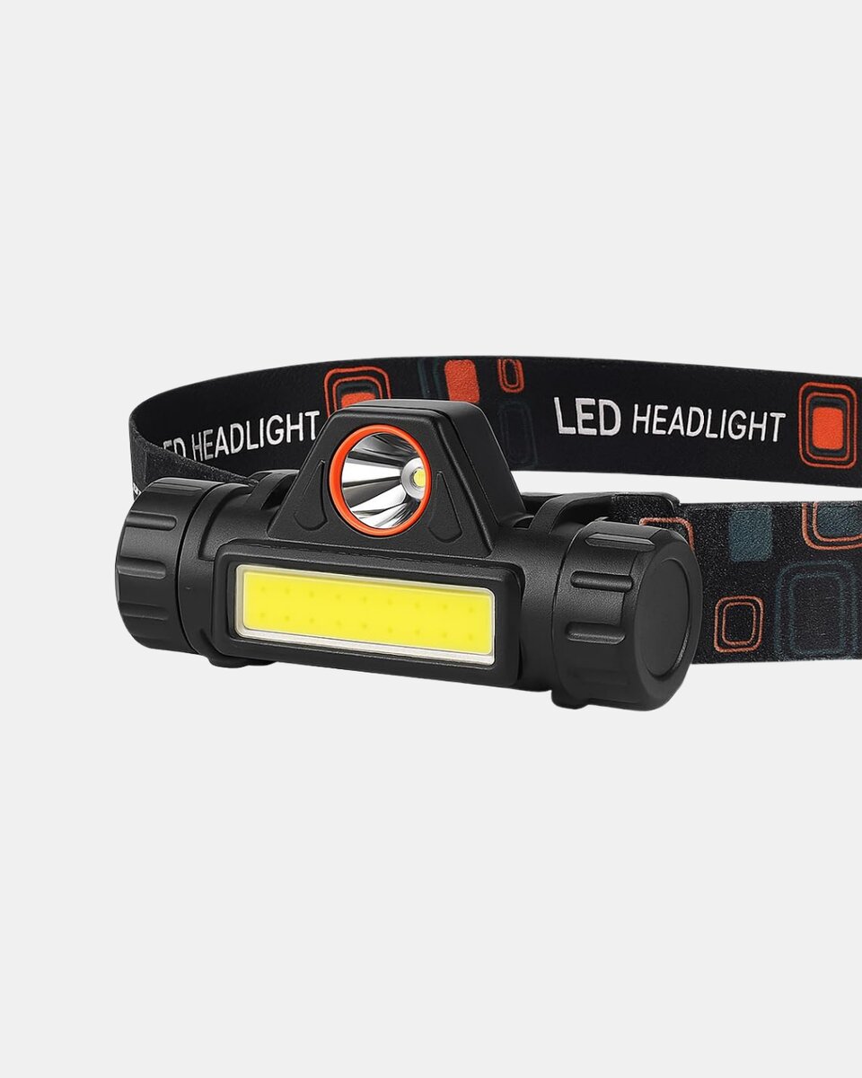 Şarjlı LED Kafa Feneri – Çift Fonksiyonlu, 200LM Işık Gücü, IP44 Suya Dayanıklı Şarjlı LED Kafa Feneri – Çift Fonksiyonlu, 200LM Işık Gücü, IP44 Suya Dayanıklı