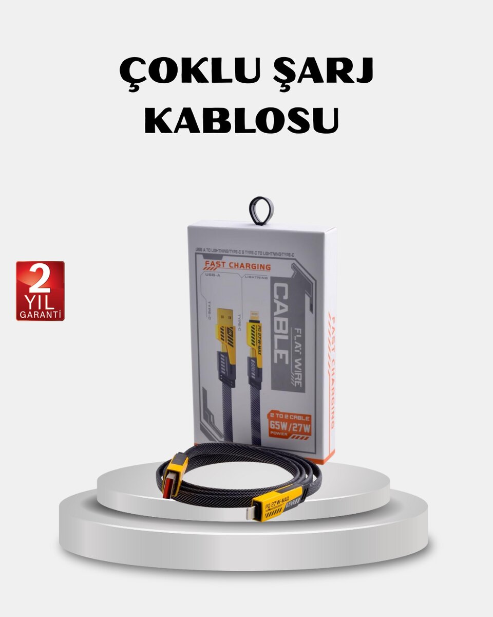 USB-C USB-A 4’ü 1 Arada Örgülü Kablo 65W Hızlı Şarj Metal Uç Dayanıklı USB-C USB-A 4’ü 1 Arada Örgülü Kablo 65W Hızlı Şarj Metal Uç Dayanıklı