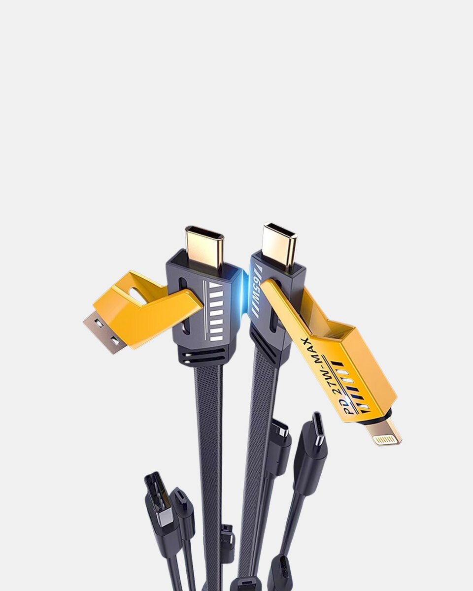65W Çoklu Şarj Kablosu 4’ü 1 Arada Örgülü Hızlı Veri Aktarım USB-C USB-A 65W Çoklu Şarj Kablosu 4’ü 1 Arada Örgülü Hızlı Veri Aktarım USB-C USB-A