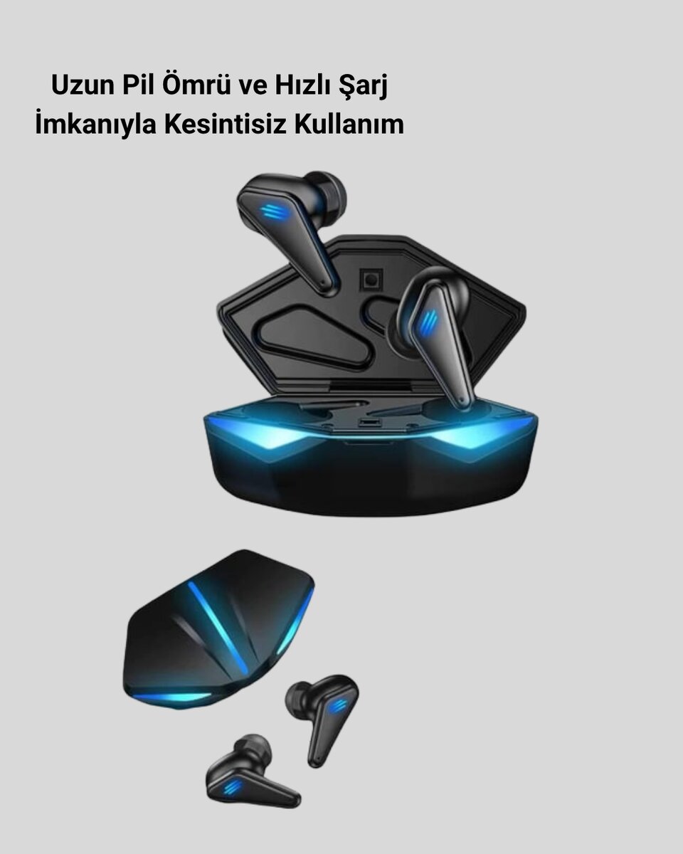 Bluetooth 5.0 Oyun ve Müzik Kulaklığı – 3D Ses Kalitesi Bluetooth 5.0 Oyun ve Müzik Kulaklığı – 3D Ses Kalitesi