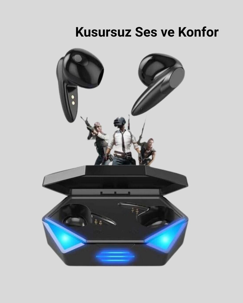 Bluetooth 5.0 Oyun ve Müzik Kulaklığı – 3D Ses Kalitesi Bluetooth 5.0 Oyun ve Müzik Kulaklığı – 3D Ses Kalitesi