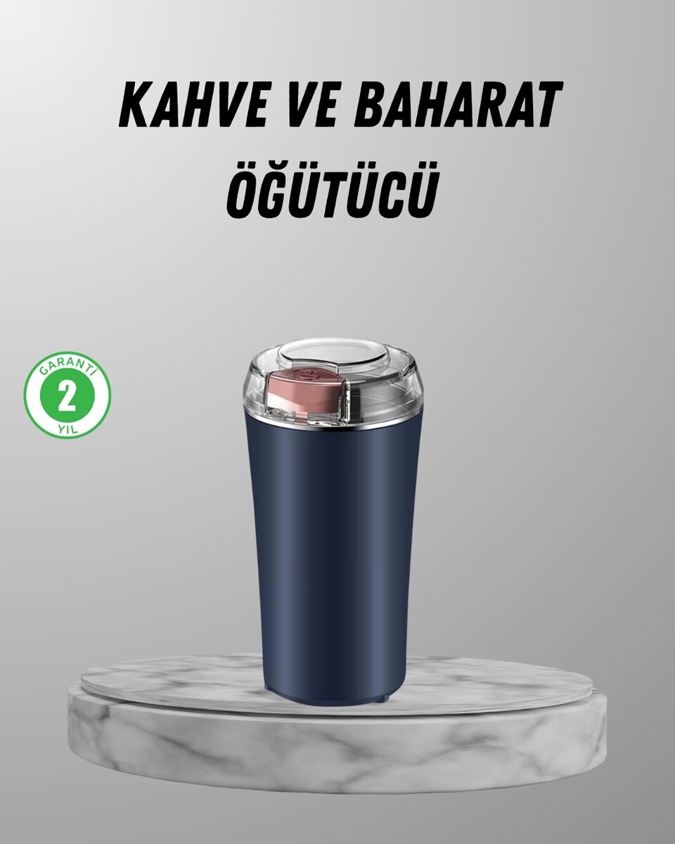 Elektrikli Kahve ve Baharat Öğütücü – Güçlü Motor, Paslanmaz Çelik Gövde, Kolay Temizlik Elektrikli Kahve ve Baharat Öğütücü – Güçlü Motor, Paslanmaz Çelik Gövde, Kolay Temizlik