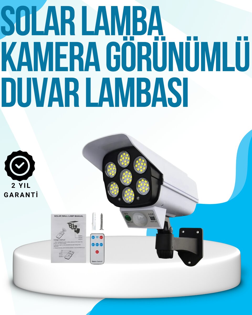 Kablosuz, Güneş Paneliyle Şarj Olan Dış Mekan Lambası – 8-10 Saat Aydınlatma Süresi Kablosuz, Güneş Paneliyle Şarj Olan Dış Mekan Lambası – 8-10 Saat Aydınlatma Süresi