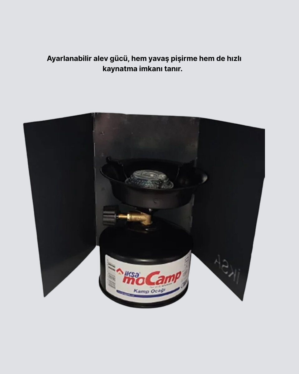 Kompakt Kamp Ocağı Seti Gaz Tüplü Ayarlanabilir Alevli 400g Hafif Tasarım Kompakt Kamp Ocağı Seti Gaz Tüplü Ayarlanabilir Alevli 400g Hafif Tasarım