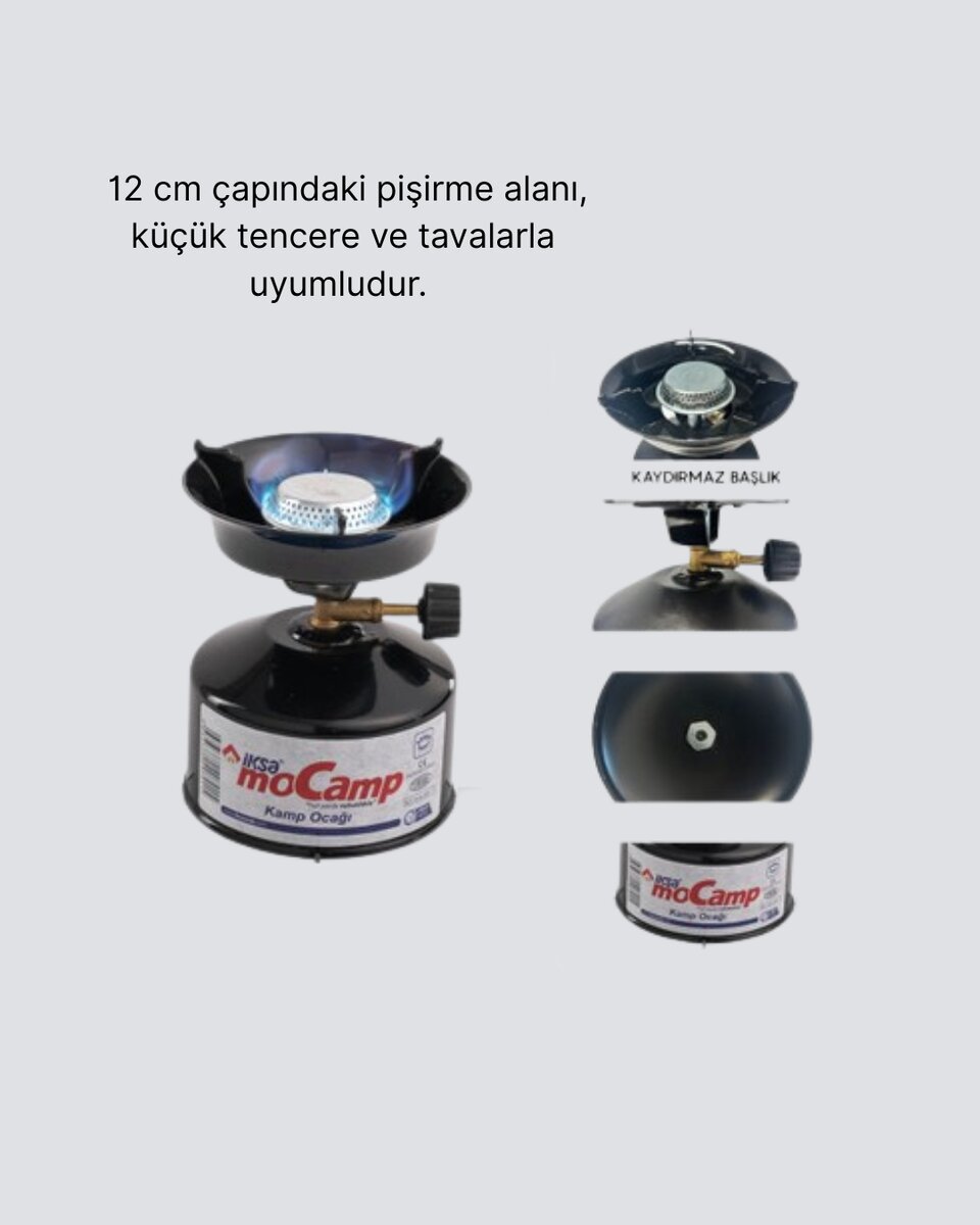 Taşınabilir Kamp Ocağı Seti Pişirme Alanı Ayarlanabilir Alev Taşınabilir Kamp Ocağı Seti Pişirme Alanı Ayarlanabilir Alev