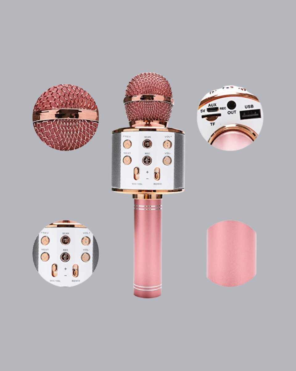 Kablosuz Bluetooth Karaoke Mikrofon Yankı Efektli Kablosuz Bluetooth Karaoke Mikrofon Yankı Efektli