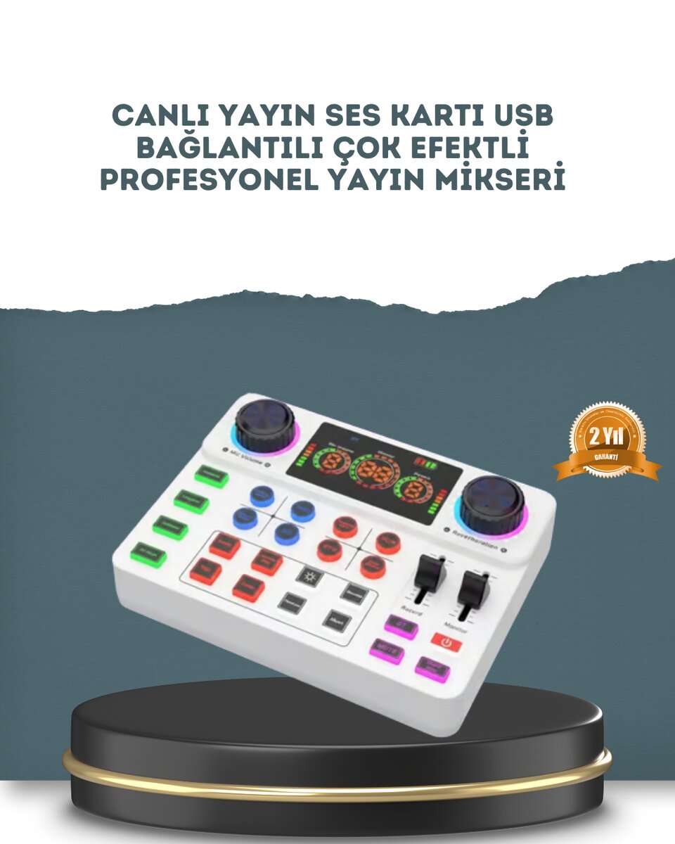 Gürültü Engelleme Özellikli Canlı Yayın Ses Kartı Gürültü Engelleme Özellikli Canlı Yayın Ses Kartı