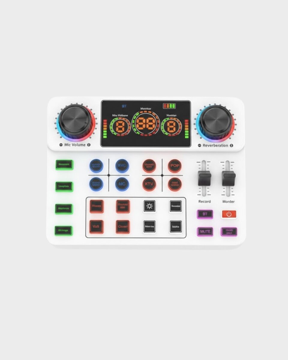 Canlı Yayın ve Karaoke İçin Profesyonel Ses Kartı Bluetooth Destekli Canlı Yayın ve Karaoke İçin Profesyonel Ses Kartı Bluetooth Destekli