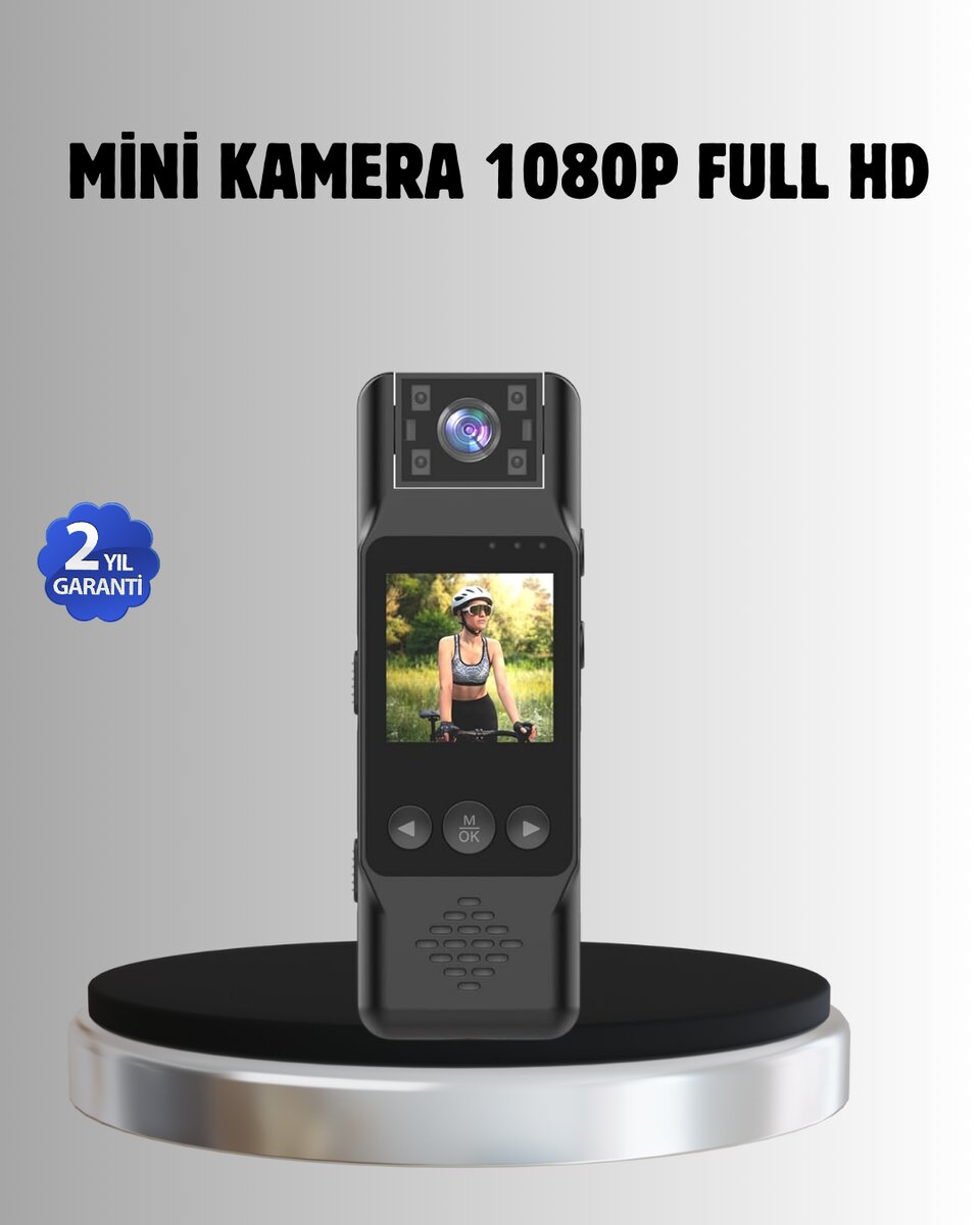 180° Döner Lensli Mini Kamera 1080P Full HD Hareket Algılama 1200mAh 180° Döner Lensli Mini Kamera 1080P Full HD Hareket Algılama 1200mAh