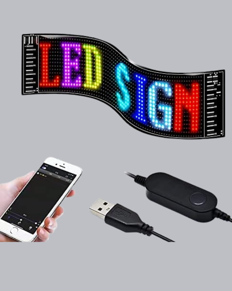 RGB LED Panel – Çok Renkli, Kumandalı, USB Bağlantılı Yazı ve GIF Gösterimli Akıllı Lamba RGB LED Panel – Çok Renkli, Kumandalı, USB Bağlantılı Yazı ve GIF Gösterimli Akıllı Lamba