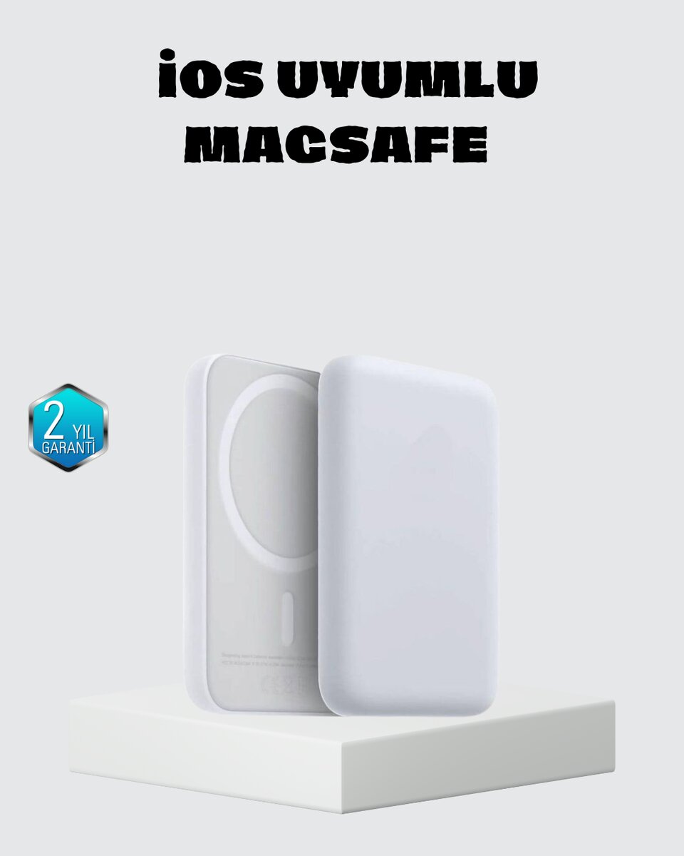 MagSafe 15W Kablosuz Hızlı Şarj, Lightning Girişli Taşınabilir Batarya MagSafe 15W Kablosuz Hızlı Şarj, Lightning Girişli Taşınabilir Batarya
