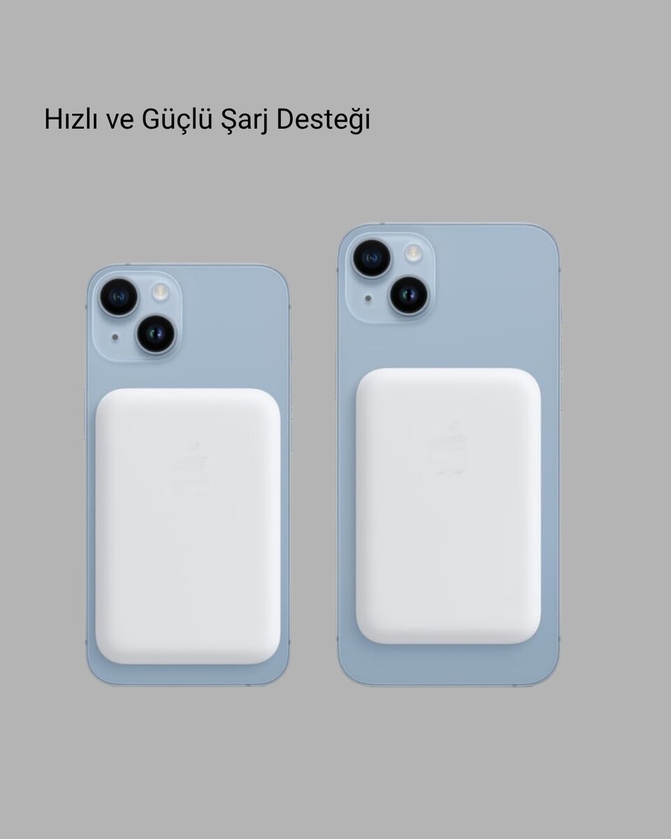 MagSafe Battery Pack – Kablosuz Hızlı Şarj, Kompakt ve Taşınabilir Güç Bankası