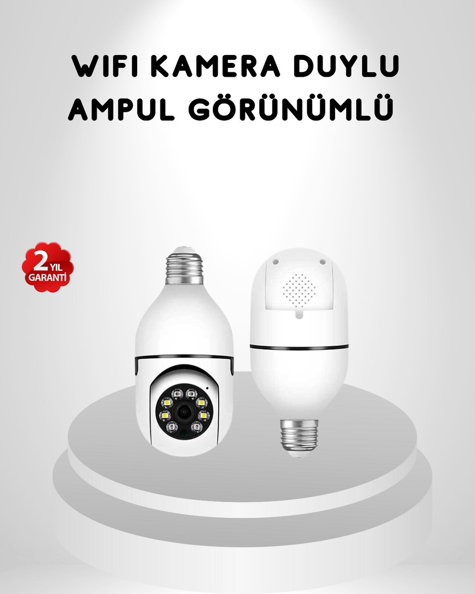 Akıllı Duylu 360° Güvenlik Kamerası – PTZ Özellikli, Uzaktan Kontrollü Akıllı Kamera Akıllı Duylu 360° Güvenlik Kamerası – PTZ Özellikli, Uzaktan Kontrollü Akıllı Kamera
