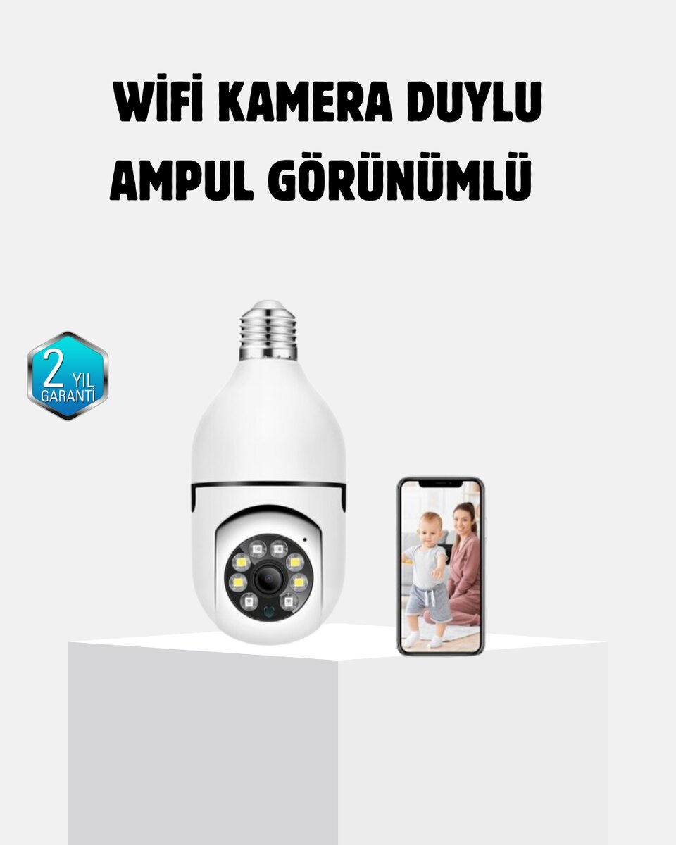 360 Derece Dönebilen Akıllı Duylu Kamera – PTZ, Uzaktan Kontrol, Hareket Algılama